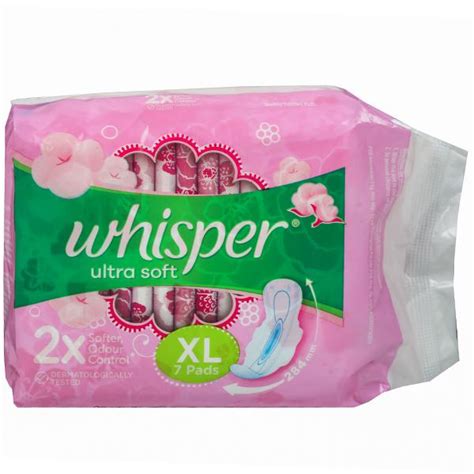Buy Whisper Ultra Soft Xl Wings Sanitary Pads Pack Of 7 In Wholesale