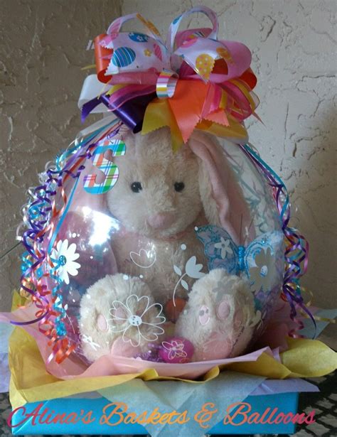 Sophias Easter Bunny Stuffed B Loon Balloon T Personalized Balloons Balloon Crafts