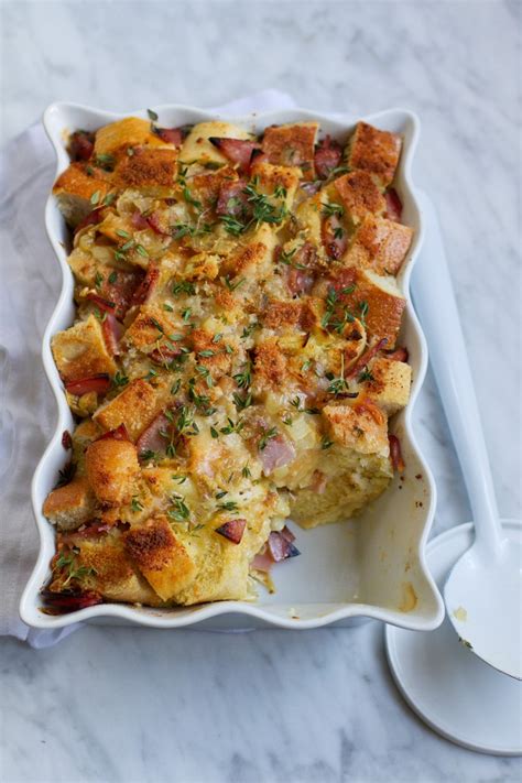 Don't be intimidated by baking bread pudding. Croque Monsieur Savory Bread Pudding