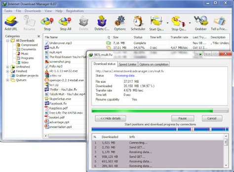 Web players are transformed into video grabber. Internet Download Manager(IDM) 6.23 build 9 with Crack ...
