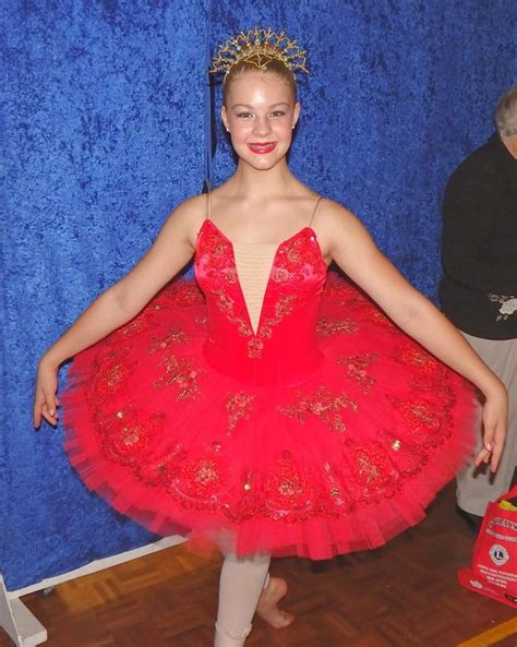 By Classically Costumed Ballet Tutu Costume Outfits Red Tutu