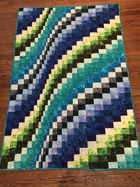 Bargello In Blues And Greens Quilts Quilt Patterns Quilt Making