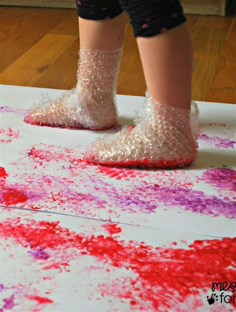 Bubble Wrap Painting Toddler Learning Activities Art Activities For