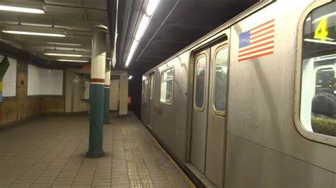 Nyc Subway Woodlawn Bound R142 4 Entering And Leaving Astor Place