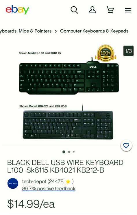 Dell L100 Keyboard On Sale Computers And Tech Parts And Accessories