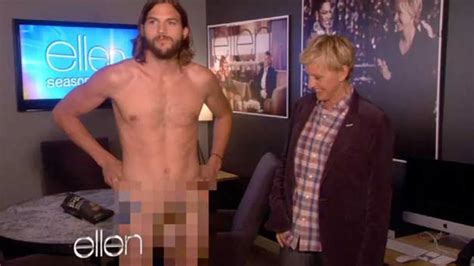 Ashton Kutcher Strips Naked In Ellen Show Preview Video Mirror Online