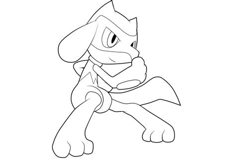 Riolu Coloring Page At Free Printable Colorings Pages To Print And Color