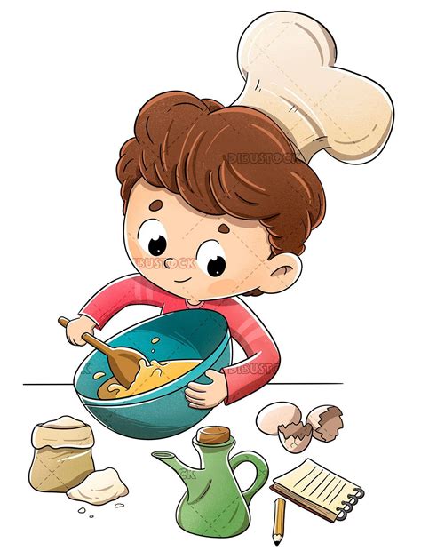 Child In The Kitchen Preparing A Recipe Imagenes De Niños Felices