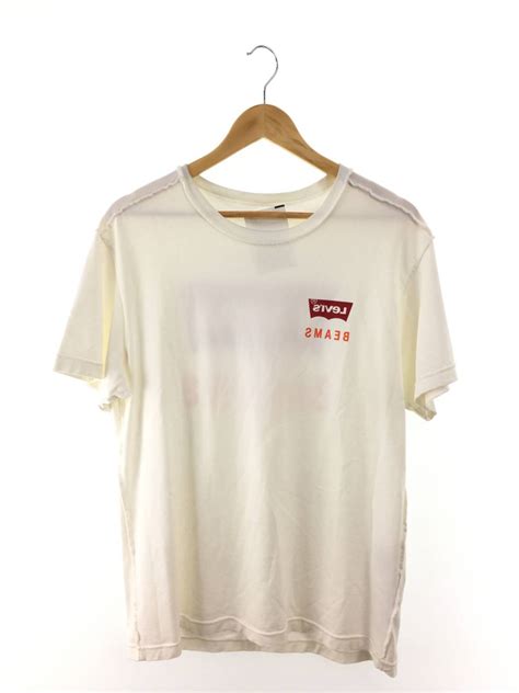 Beams Plus Short Sleeve White T Shirt Cotton Logo Print Crew Neck Grailed