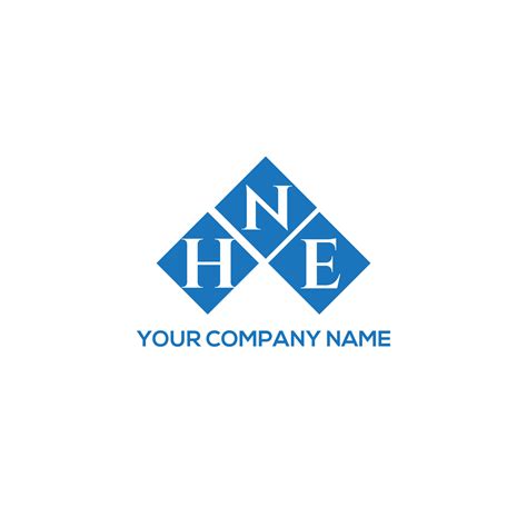 Concepto De Logotipo De Letra De Iniciales Creativas Hne Hne Letter