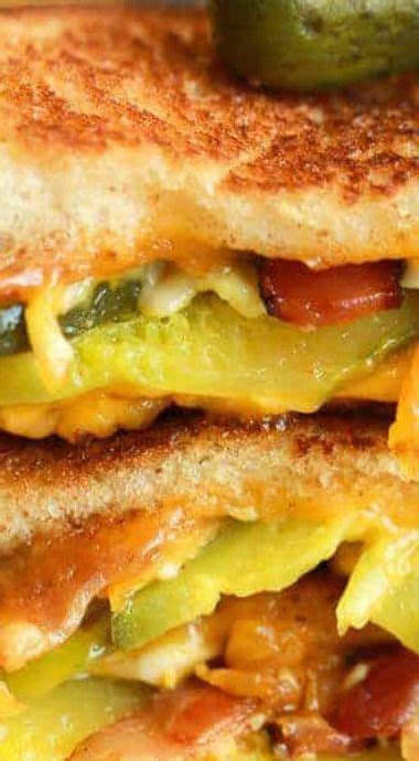 My husband recently made this for me and i loved it. bacon dill pickle grilled cheese | Homemade appetizer ...