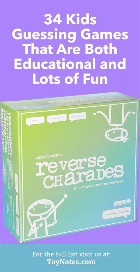 Collectors box (200 card capacity). 34 Kids Guessing Games That Are Both Educational and Lots of Fun - Toy Notes | Guessing games ...