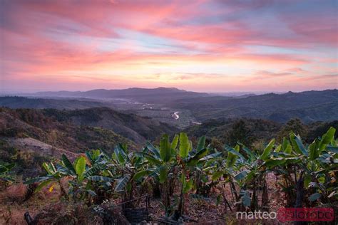 Sunrise Over The Valleys Of Chin State Myanmar Royalty Free Image