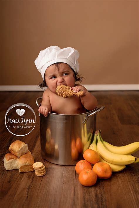 Baby Tries Fried Chicken For 1st Time In Cute Photo Shoot