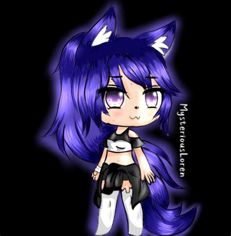 Wallpaper Cave Anime Galaxy Wolf Wallpaper Gacha Life Wolf Wallpapers