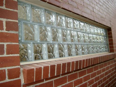 Vintage Glass Architectural Wall Block Mid Century Window