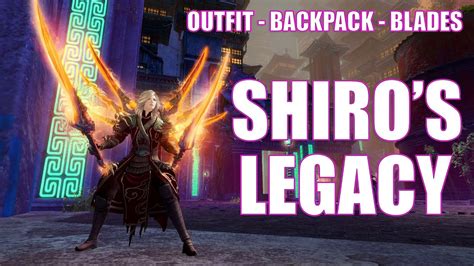 Gw2 Shiros Legacy Appearance Package Outfit Backpack Blades