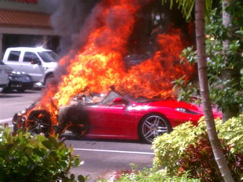 Ferrari on Fire Wallpaper F430 F40