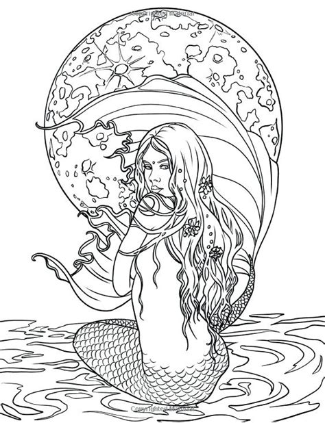 Mermaid Coloring Pages Easy At Free Printable