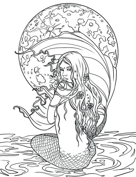  printable realistic coloring pages. Mermaid Coloring Pages Easy at GetColorings.com | Free ...