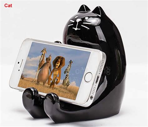 Ceramic Animal Piggy Bank Cell Phone Stand Holder Cell Phone Stand