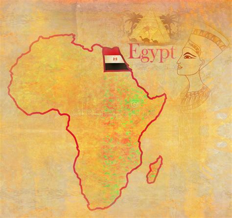 Click full screen icon to open full mode. Egypt On Actual Vintage Political Map Of Africa Stock Illustration - Illustration of abstract ...