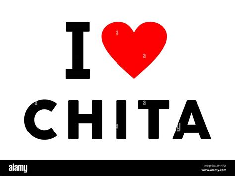 I Love Chita City Like Heart Travel Tourism Symbol Stock Photo Alamy