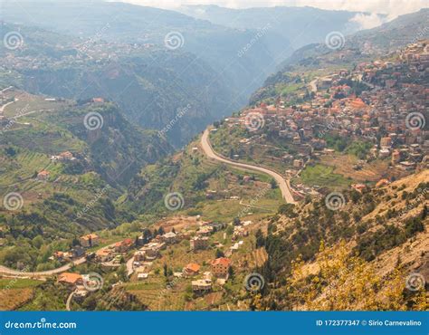 Bsharri Village Kadisha Valley Lebanon Stock Image Image Of Cliff