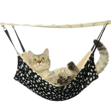 Whether you are looking for a folding hammock stand for a coleman folding hammock or any other type, this will be a great accessory to get because it gives you a place to hold your hammock. kiwitatá Cat Hammock Bed Puppy Kitty Hanging Soft Sleepy Pad Bed Use with Cage for Small Pet ...