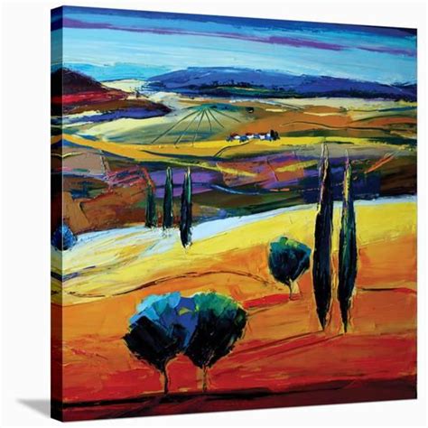 In The Now Stretched Canvas Print Maya Green