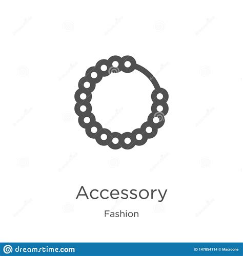 Accessory Icon Vector From Fashion Collection. Thin Line Accessory ...