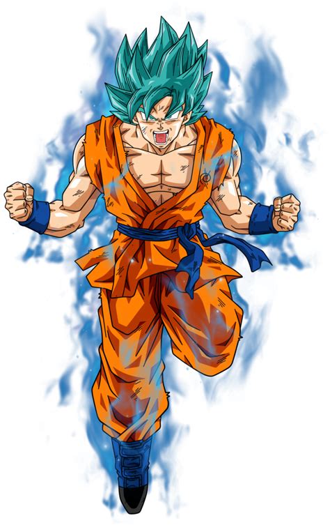Goku Heroes Ssj Blue Transparent Background Png Clipart Hiclipart