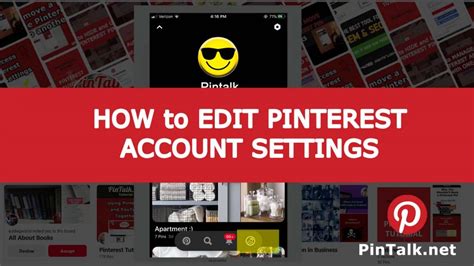 Edit Pinterest Account Settings Best Pinterest Tutorial For