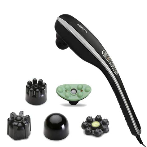 Agaro Marvel Electric Handheld Full Body Hammer Massager With 5 Massage Heads 5 Mode And 6 Speed