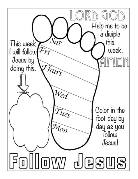 Follow Jesus Color Page Lets Follow Jesus Coloring Book Books