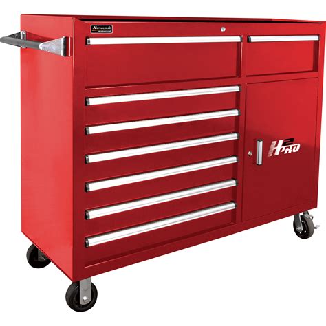 Homak H2pro 56in 8 Drawer Roller Tool Cabinet — With 2 Compartment