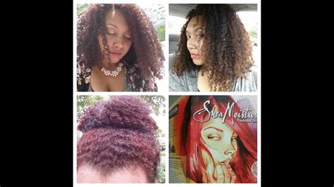 Dying my hair for the first time.red! Shea Moisture Color System: Bright Auburn Demo and Review ...