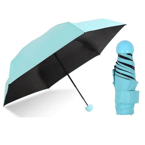 Ultra Mini Uv Coated 4 Fold Travel Capsule Umbrella Girls E Shop