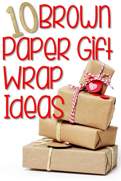 If you're interested in using tissue paper as your next gift wrap, here are some unique gift wrapping ideas: 10 Brown Paper Gift Wrap Ideas | You Put it Up