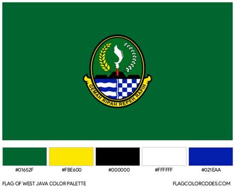 West Java Flag Color Codes