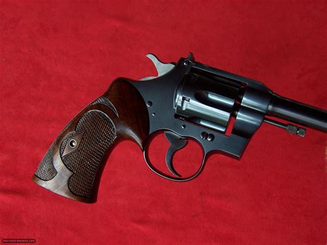 Colt Officers Model Target 22 With King Sights And Roper Grips