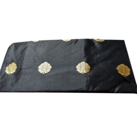 Printed Black Fabrics Pure Silk Kadwa Boota Gsm 100 150 At Rs 1050