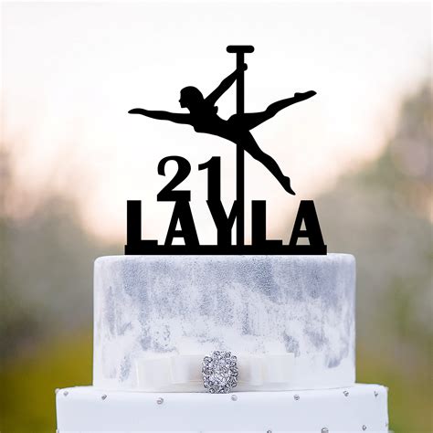 Buy Cake Toppers Personalized Pole Dancer Birthday Cake Topper Pole