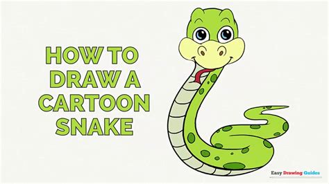 How to draw an easy snake. How to Draw a Cartoon Snake in a Few Easy Steps: Drawing Tutorial for Kids and Beginners - YouTube
