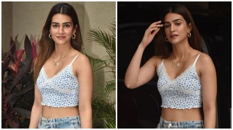 Kriti Sanon In Printed Crop Top And High Rise Denim Jeans Is The Monsoon Fashion Inspiration We