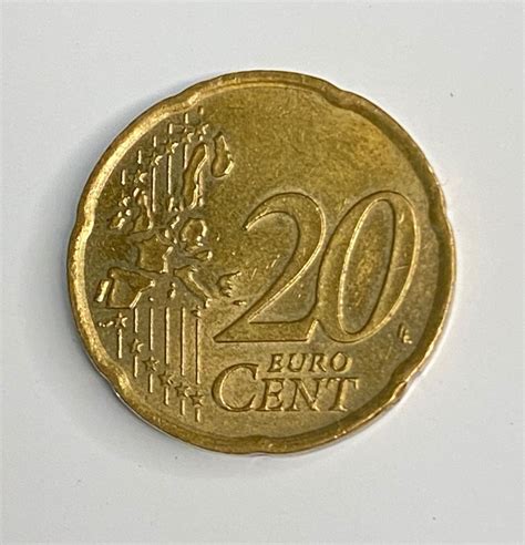 Seltene Euro Münze 2002 Italien 20 Cent Etsyde