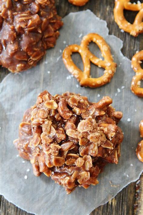 No Bake Chocolate Peanut Butter Pretzel Cookies Recipe