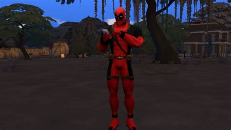 Deadpool Costume By G1g2 At Simsworkshop Sims 4 Updates