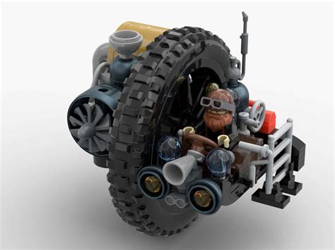 Lego Moc Steampunk Monowheel By Silenfu Rebrickable Build With Lego