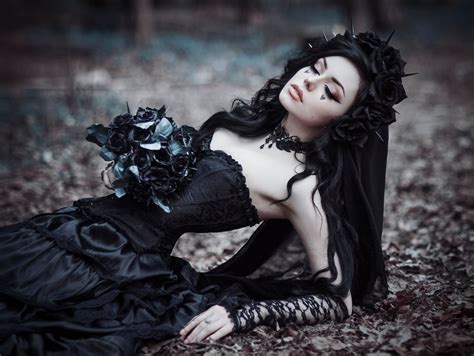 Gothic Black Bride HD Girls K Wallpapers Images Backgrounds Photos And Pictures